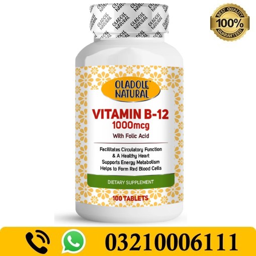 Oladole Natural Vitamin B-12 with Folic Acid 1000mcg In Pakistan