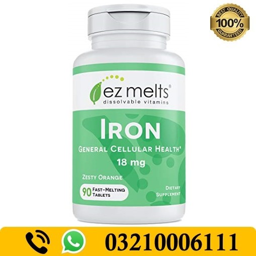 EZ Melts Dissolvable Iron 18 mg Supplement In Pakistan