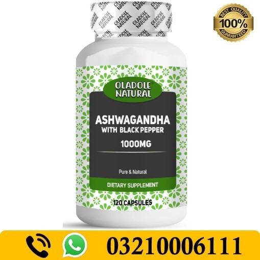 Oladole Natural Ashwagandha with Black Pepper 1000mg In Pakistan