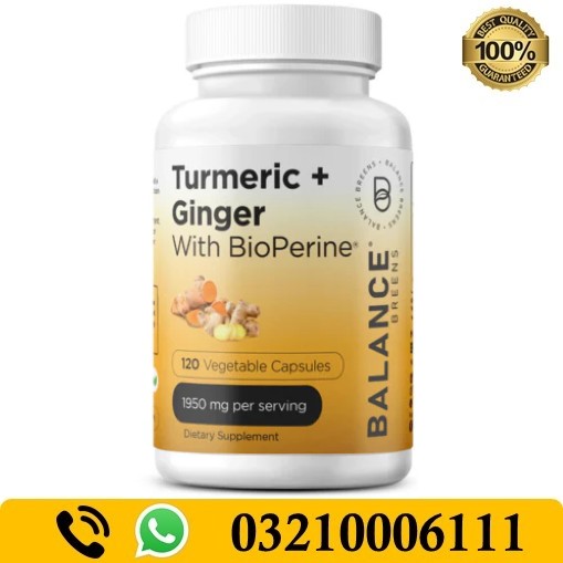 Turmeric Curcumin Ginger 95% Curcuminoids 1950mg Capsules In Pakistan